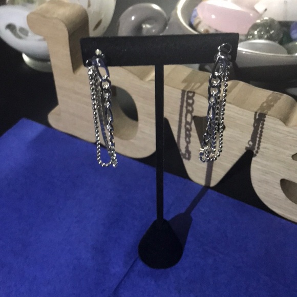 Jewelry - 🔴 Silver Chain Earrings